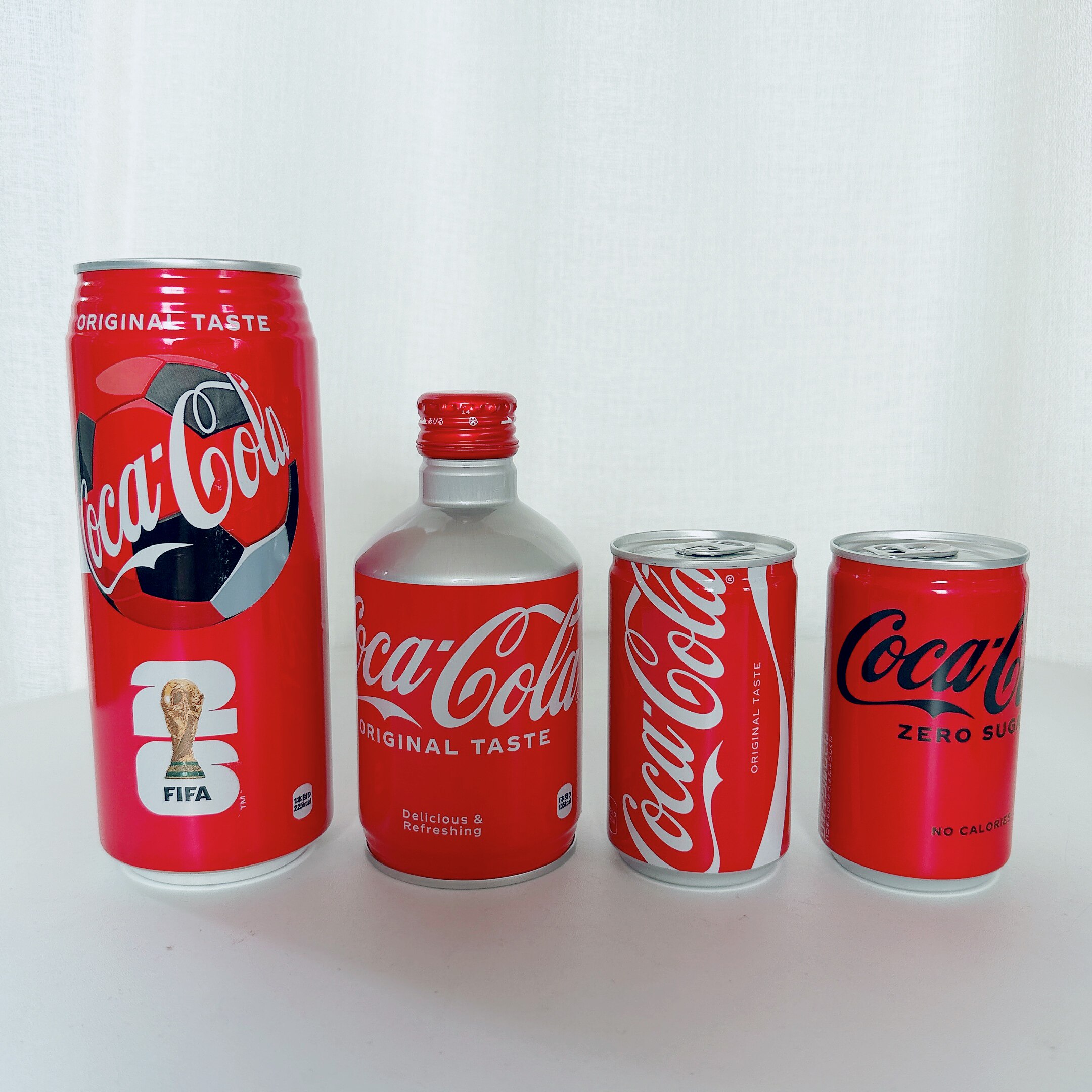 日本进口可口可乐芬达世界杯迷你版零度汽水碳酸饮料足球元素听装