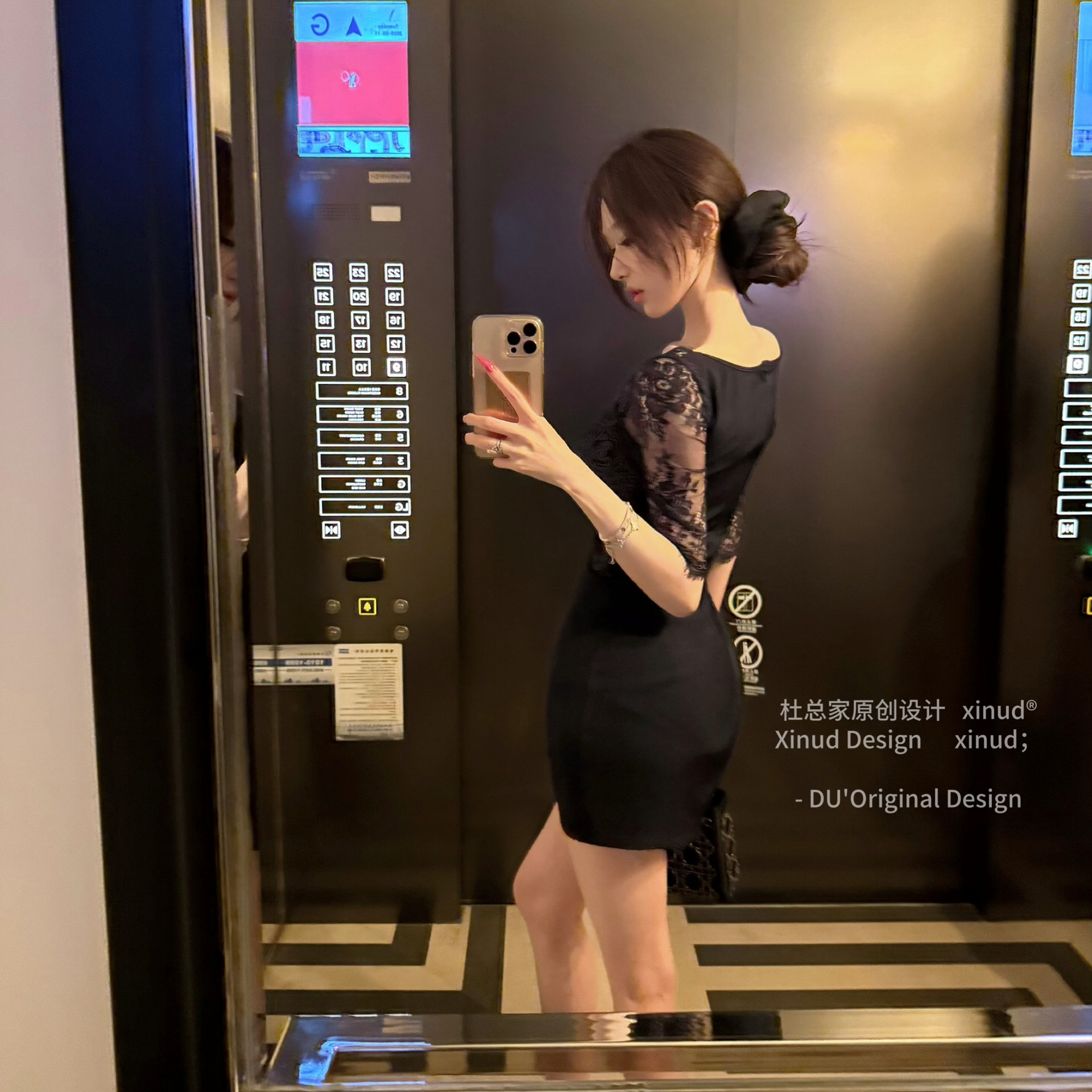 杜总家 旧港故事*原创是恩呢蕾丝气质姐姐女人味显身材包臀连衣裙