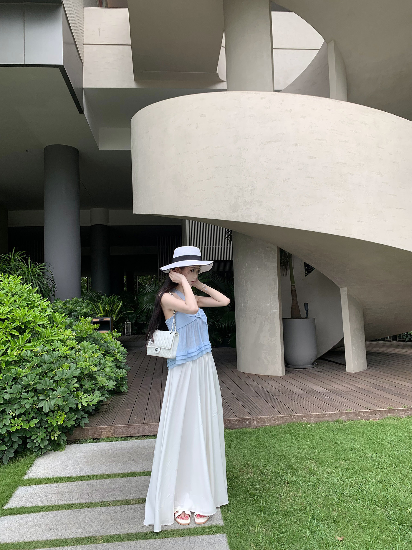 杜总家 大美人德芙裤*原创气质清凉散热舒适百搭双层秋大摆长裙裤