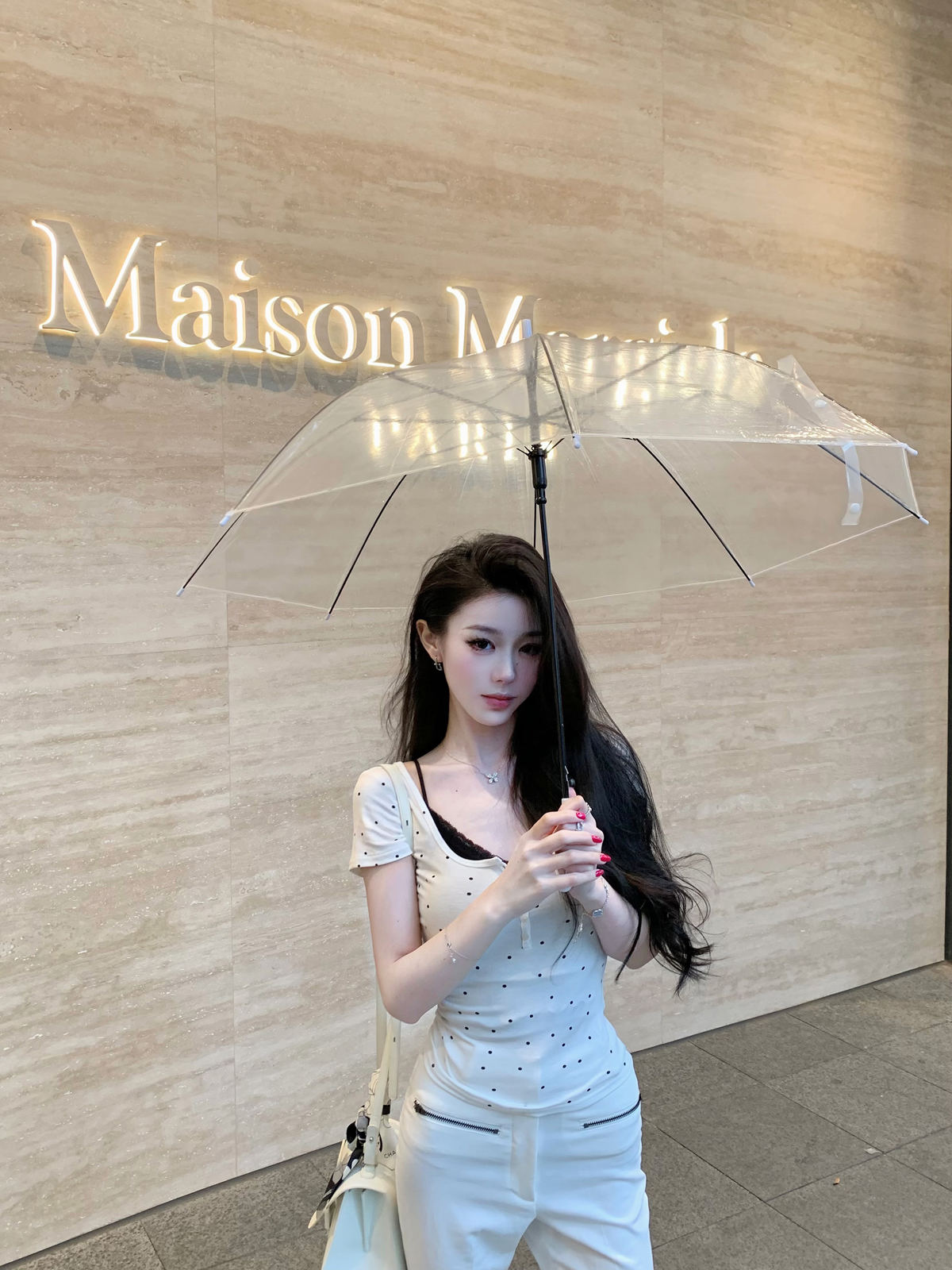 杜总家 纯恋梦露*波点蕾丝纯欲复古夏季清纯简约百搭可爱舒适短袖