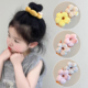 儿童花朵大肠发圈女童丸子头马尾扎头发皮筋女孩高弹力不伤发发饰