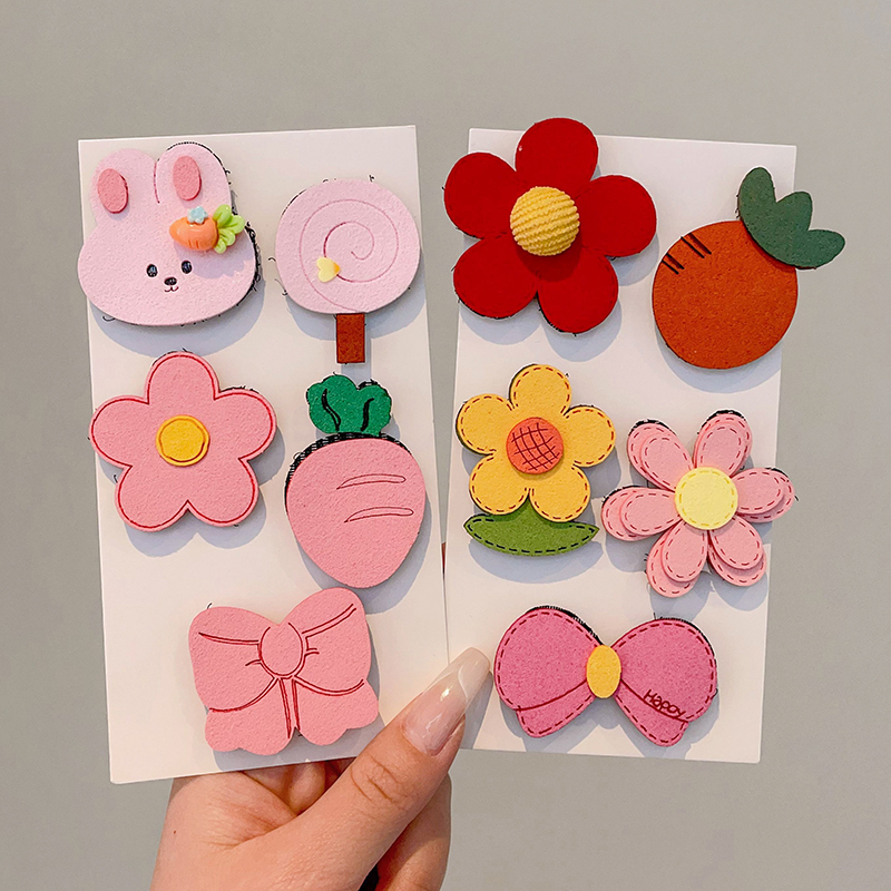 宝宝刘海贴可爱发饰碎发贴女童卡通魔术贴儿童魔法贴婴儿发夹头饰