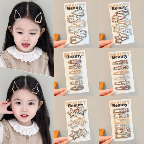 女童可爱百搭豹纹BB夹
