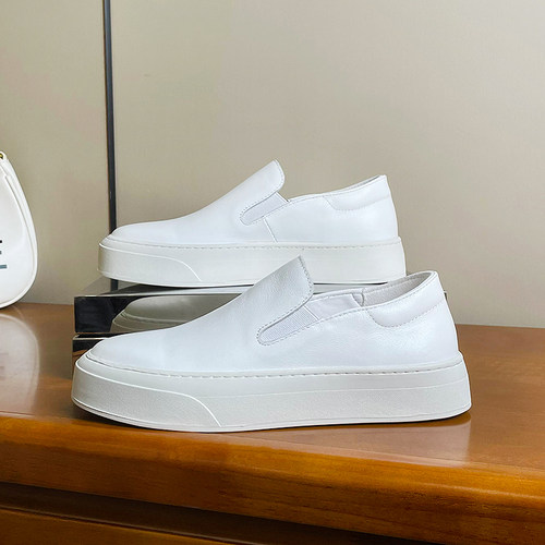 欧洲站小白鞋一脚蹬懒人鞋女单鞋