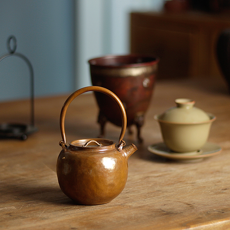 可烧水可煮茶小容量铜壶