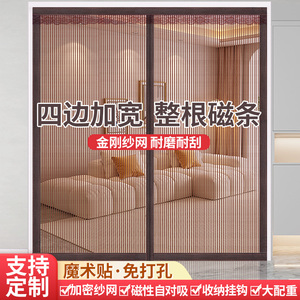 2026全磁条防蚊门帘加密金刚纱网