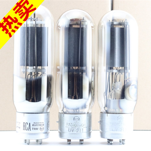 精选全新美国RCA 211/211A/VT-4-C 铁座吊弹簧盒装211电子管