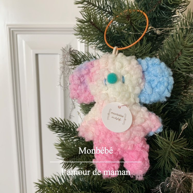 monbebe韩国进口毛绒手机挂件彩虹小象钥匙扣背包装饰,服饰配件/皮带/帽子/围巾,包挂件,淘宝优惠券,粉丝福利购,淘宝优惠卷