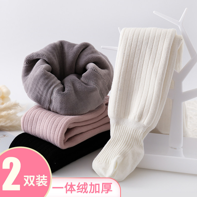 婴儿连裤袜加绒秋冬款大pp宝宝打底裤加厚连脚外穿保暖女童连体袜,童装/婴儿装/亲子装,儿童袜子(0-16岁),淘宝优惠券,粉丝福利购,淘宝优惠卷