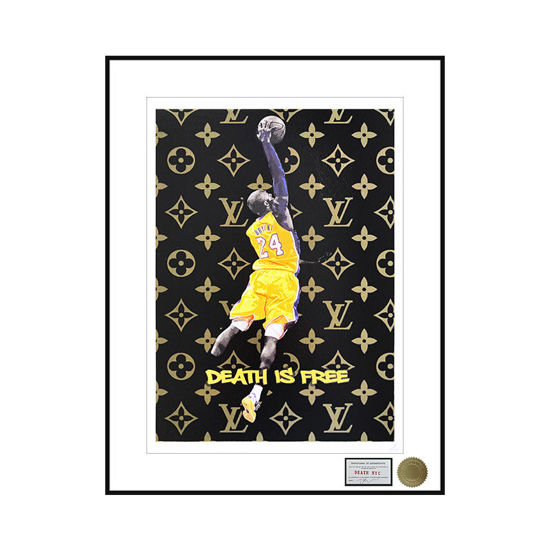 DeathNYC亲签限量版画《致敬科比Kobe》正品保真潮流装饰挂画礼物