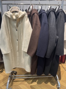 2025新款出口韩国双面羊绒大衣宽松气质学院风时尚羊毛大衣呢外套