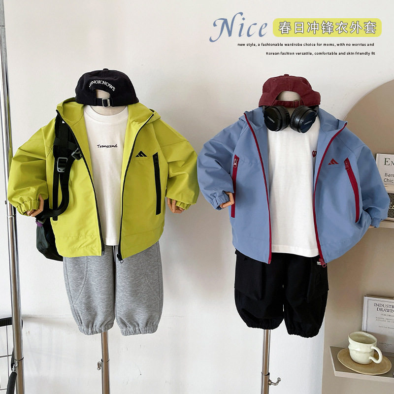 风之谷2026早春新款帅气撞色儿童户外防水冲锋衣洋气百搭外套新品,童装/婴儿装/亲子装,儿童冲锋衣,淘宝优惠券,粉丝福利购,淘宝优惠卷