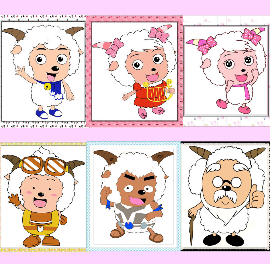 喜羊羊系列 diy手工刺绣套件 墩绣 掇针绣 地毯绣 戳戳乐 绒绣