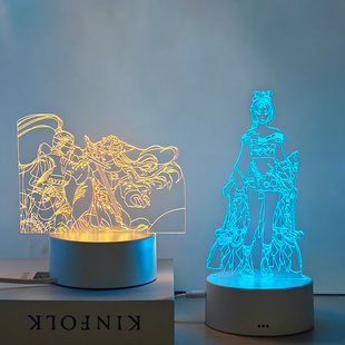 永劫无间周边胡桃宁红夜手办桌面摆件氛围感小夜灯送女生生日礼物