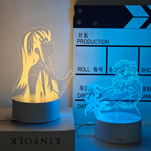 鬼灭之刃周边炼狱杏寿郎时透无一郎小摆件手办氛围小夜灯送女生