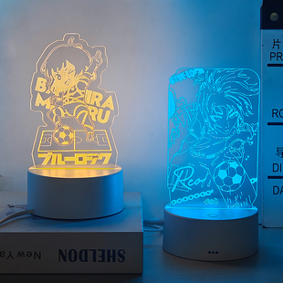 蓝色监狱BLUE LOCK动漫周边摆件洁世一蜂乐回儿童房间睡眠小夜灯