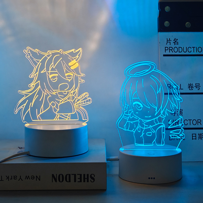 明日方舟周边阿米娅拉普拉德陈黑手办机箱摆件送男生氛围感小夜灯