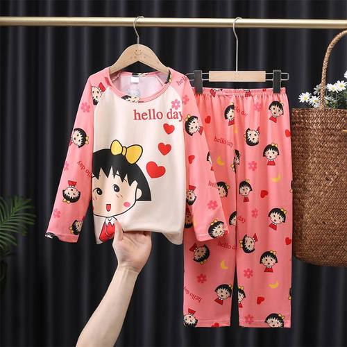 樱桃小丸子长袖长裤卡通家居服