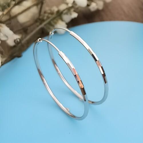 bebekitty通体s925细款大耳圈