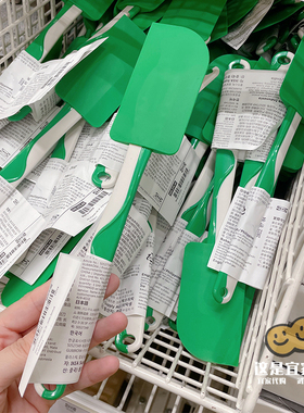 新品宜家代购GUBBRÖRA古伯容绿色硅胶蛋糕刮刀奶油抹刀家用烘焙