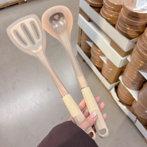 四叶草半透钢芯硅胶厨具套装