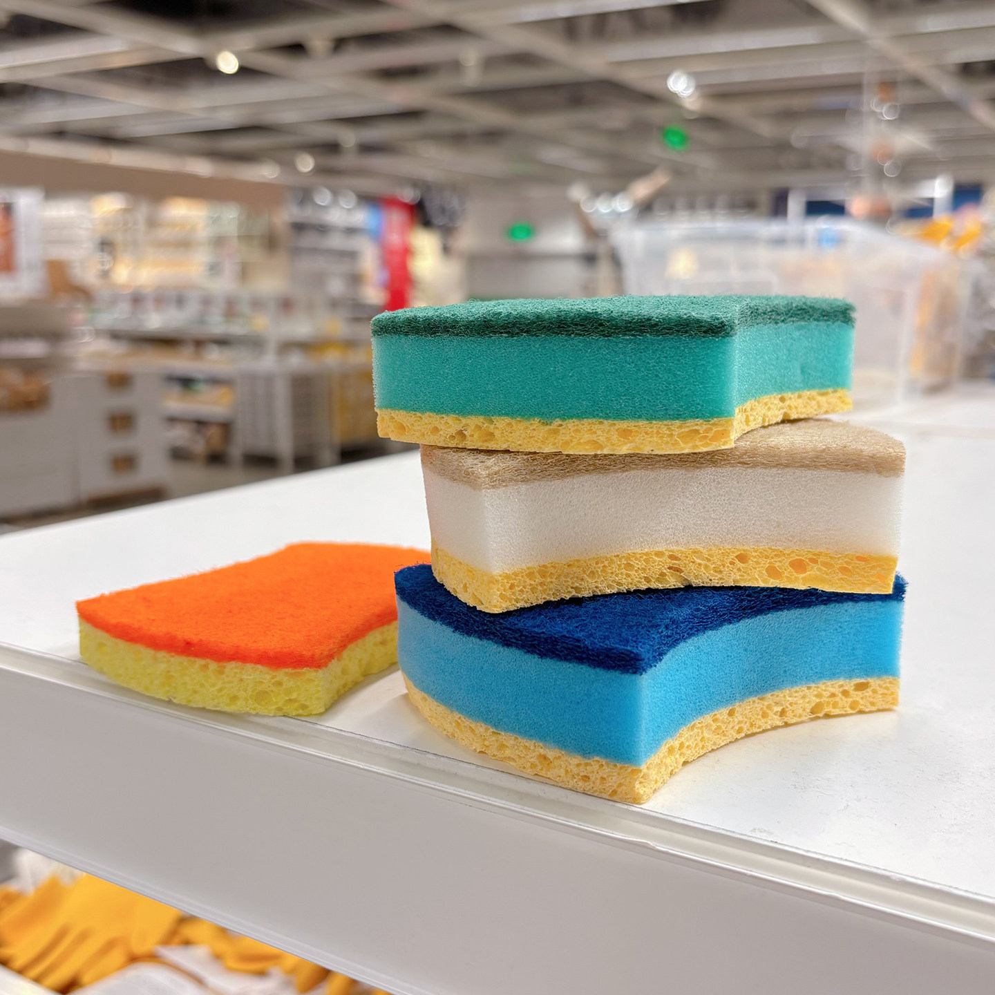 3cm加厚木浆棉洗碗海绵擦厨房清洁神器去污去油双面金刚砂百洁布,家庭/个人清洁工具,海绵擦,淘宝优惠券,粉丝福利购,淘宝优惠卷