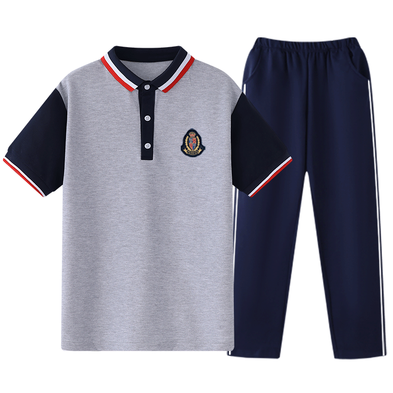 校服小学生套装定制班服中学生夏校服/园服