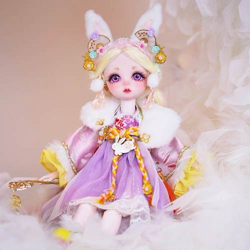 德必胜女古风娃娃白玉兔