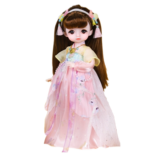 德必胜娃娃6分冰雪皇后千晨娃娃bjd衣服娃衣材料包28cm礼物DIY衣