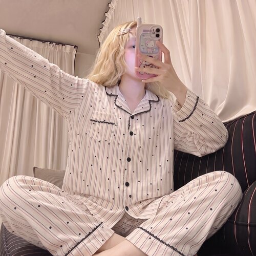 【春秋长袖长裤两件套合集】睡衣女日系卡通甜美风家居服套装