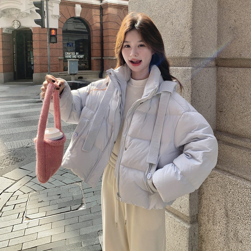 罗芬 故事面料女装官方实拍紫色连帽短款羽绒服2025冬韩版时尚小,女装/女士精品,羽绒服,淘宝优惠券,粉丝福利购,淘宝优惠卷