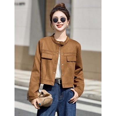 罗芬 故事面料女装官方时尚外套2025秋新款爆版小个子短款显瘦立