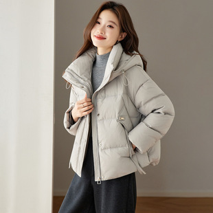 罗芬 故事面料女装官方时尚休闲羽绒服女冬季2025新款宽松连帽超