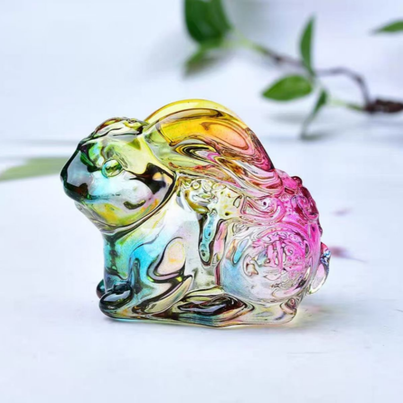 七彩琉璃兔茶宠茶桌面泡茶伴侣茶道摆件,餐饮具,茶道/零配,淘宝优惠券,粉丝福利购,淘宝优惠卷