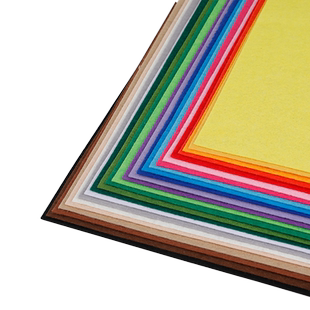 不织布无纺布彩色布料手工diy材料布艺布艺幼儿制作24色自选一张