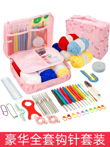 Крючок для вязания, набор инструментов, шерстяная кукла, свитер, плетеный набор материалов ручной работы, полный комплект, связать своими руками