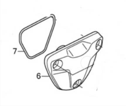 五羊本田暴锋眼猛鸷道CB190R/X/SS正时链条进气管气缸边盖密封圈