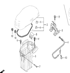 五羊本田电动车拉索原厂配件