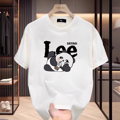 NASA联名春夏季男生纯棉短袖T恤百搭半袖显瘦加大码圆领印花上衣