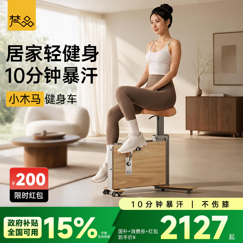 【新品】梵品小木马健身单车家用静音动感单车室内运动减肥器材
