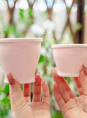 水杯女生便携折叠杯外出旅行迷你出差运动压缩口袋杯子硅胶耐高温