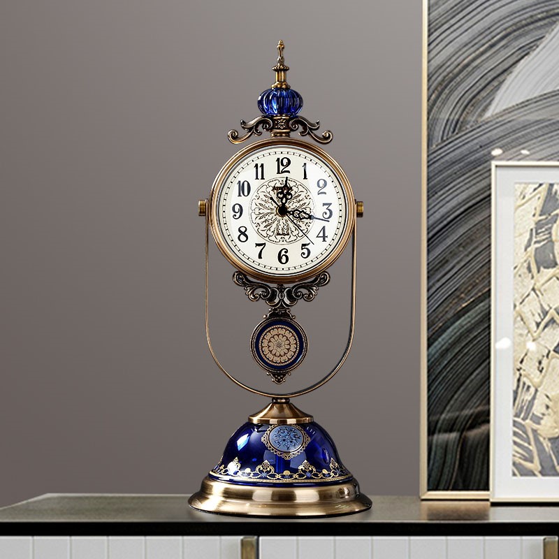家用座钟台式钟表摆放摆件欧式轻奢台钟立式时钟美式摆钟客厅桌面|ruв категории Домашний быт, декоративная живопись, 电表箱装饰画, 电表箱装饰画 - от Buy2taobao.com для оказания профессиональной услуги покупки агента Taobao