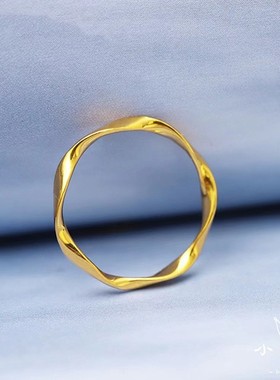 2026莫比乌斯环戒指女潮 简约个性 高级感食指女情侣对戒轻奢小众