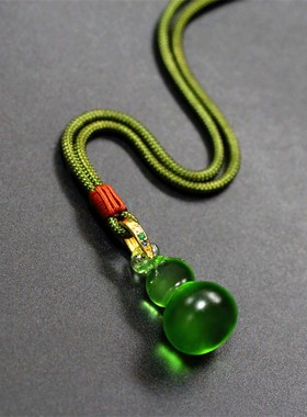 2026厂家直销惠古琉璃福禄吊坠招财平安项链钥匙扣男女款国风挂件