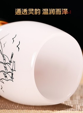 2025一帆风顺琉璃笔筒摆件送老师老板办公室桌面实用装饰高档商务