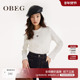 白T恤秋修身 OBEG欧碧倩基础款 简约纯色长袖 上衣50463524