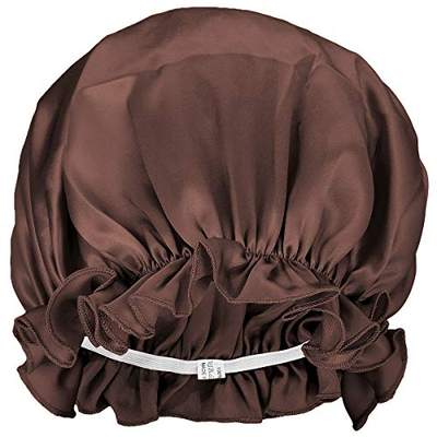 moonsix Women Natural Silk Night Cap Satin Elastic Head Cove