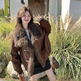 K528 P325 新款 90白鸭绒大毛领羽绒外套5835