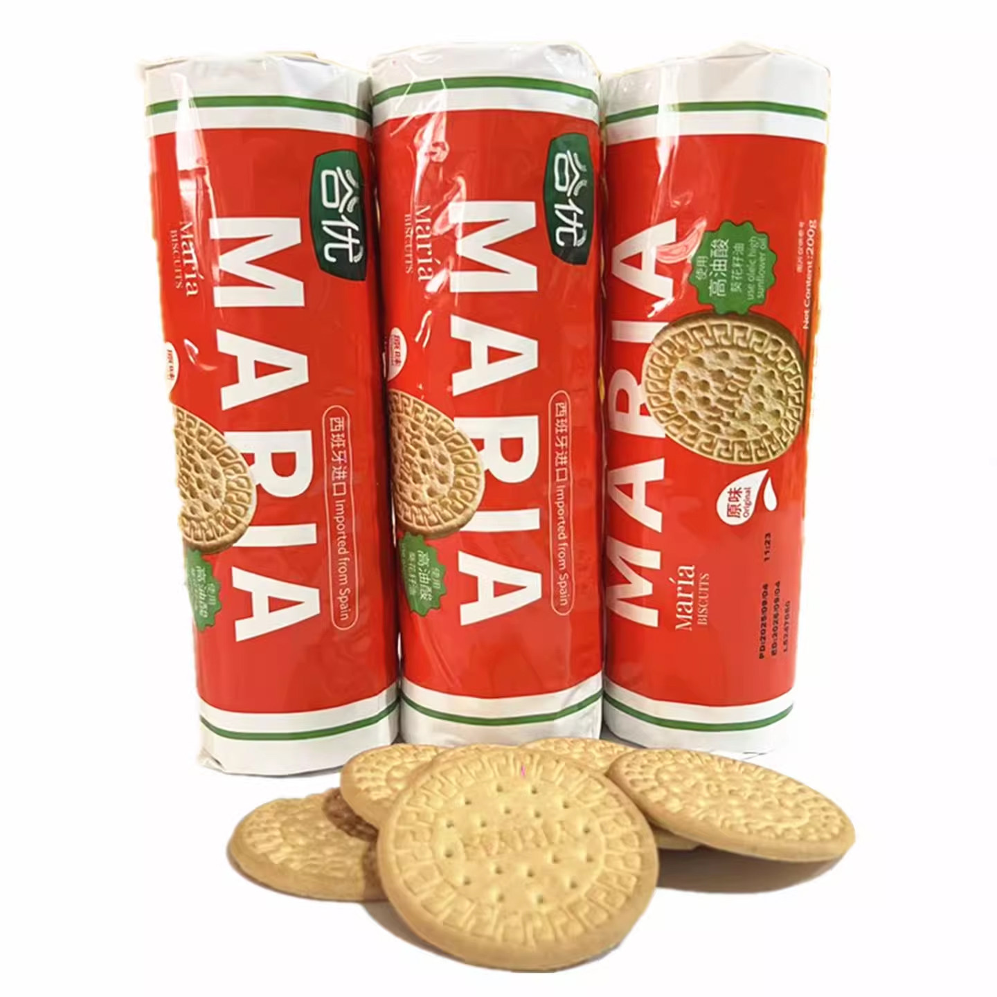 谷优玛丽亚饼干200g西班牙原装进口木糠蛋糕底原料消化饼布丁芝士