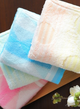 hayashi 日本进口今治方巾纯棉吸水速干轻薄儿童家用洗脸小毛巾